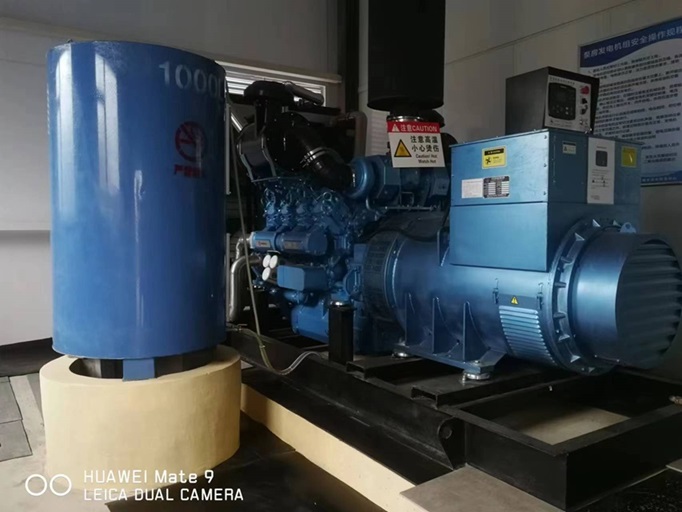 970医院西公铁立交雨水泵站800KW潍柴发电机组验收完毕，投入运行