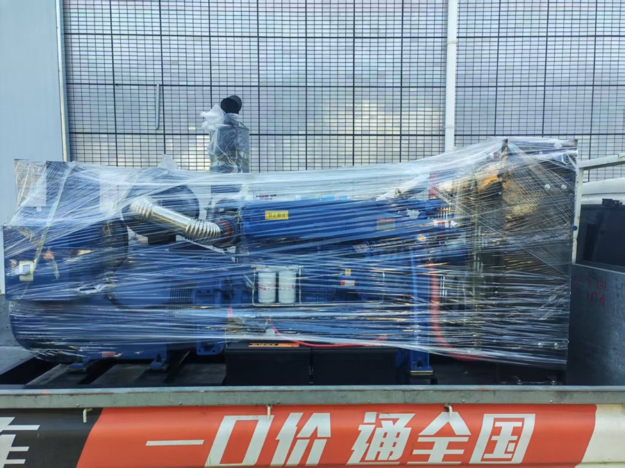 中祈环保环保资源回收项目柴油发电机组进场